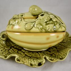 Sarreguemines Trompe L'Oeil Melon Tureen, circa 1900